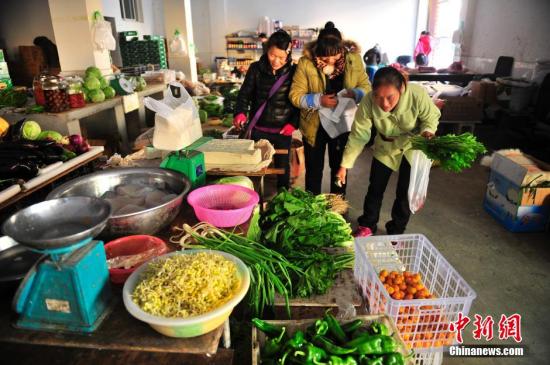 资料图：菜市场。