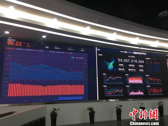 重庆荣昌区拥有全国唯一一个国家级生猪交易市场——国家生猪市场。图为国家生猪市场实时数据。　韩璐 摄